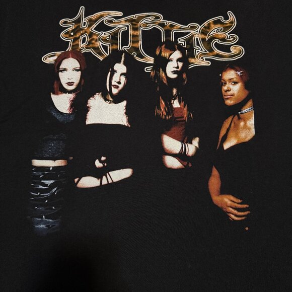 Vintage Kittie Spit Album Promo Shirt Size XL Nu Metal Band Tee 2000 - Picture 2 of 5